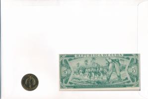Kuba 1977. 5P "Antonio Maceo" + 1984. 5P "Antonio Maceo" felbélyegzett bankjegye...