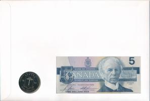Kanada / Egyenlítői-Guinea / Jégmadár 1986. 5D + 1994. 1000Fr Cu-Ni "Jégmadár" multicolor ...