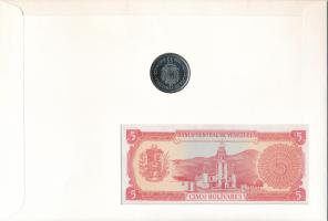 Venezuela 1989. 5B "Simón Bolívar" + 1989. 5B "Simón Bolívar" felbélyegzett bank...