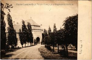 1926 Cserepes, Puszta-Cserepes (Kertészsziget); A cserepes-pusztai Jakabffy kastély. Hátoldalon Jaka...