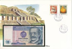 Peru 1985. 10I felbélyegzett borítékban, bélyegzéssel T:UNC
Peru 1985. 10 Intis in envelope with st...
