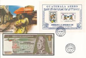 Guatemala 1988. 50c felbélyegzett borítékban, bélyegzéssel T:UNC
Guatemala 1988. 50 Centavos in env...