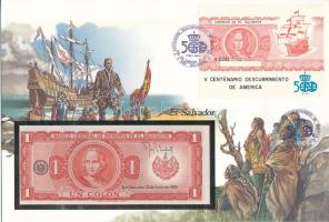 El Salvador 1982. 1C felbélyegzett borítékban, bélyegzéssel T:UNC
El Salvador 1982. 1 Colon in enve...