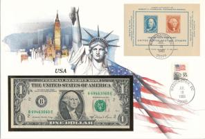 Amerikai Egyesült Államok 1981A 1$ felbélyegzett borítékban, bélyegzéssel T:UNC
USA 1981A 1 Dollar ...