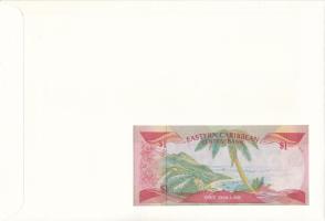 Kelet-Karibi Államok / Anguilla 1985-1988. 1$ felbélyegzett borítékban, bélyegzéssel T:UNC Eastern C...