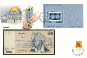 Izrael 1978. 50S felbélyegzett borítékban, bélyegzéssel, német nyelvű leírással T:UNC
Israel 1978. ...