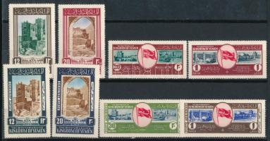 1952 Építmények + Győzelmi emlék 3 db sor Mi 139-142 A + 143-144 A + 145-146 A