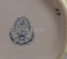 Herendi Viktória mintás váza, jelzett, hibátlan, m: 14,5 cm