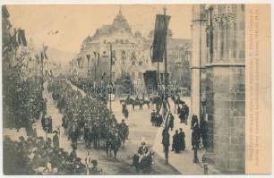 1906 Kassa, Kosice; Abaúj-Torna vármegye népies lovas bandériuma II. Rákóczi Ferenc és bujdosó társa...