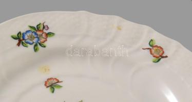 Herendi Eton mintás 10 darabos süteményes tányér készlet, jelzett, minimális kopással, d: 15,5 cm
