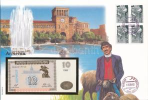 Örményország 1993. 10D felbélyegzett borítékban, bélyegzéssel T:UNC
Armenia 1993. 10 Dram in envelo...