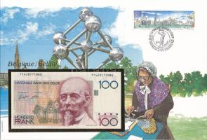 Belgium 1978-1981(DN) 100Fr felbélyegzett borítékban, bélyegzéssel T:UNC
Belgium 1978-1981(ND) 100 ...