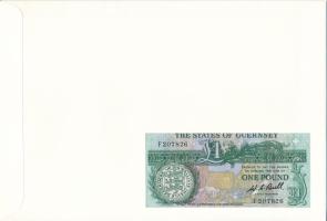Guernsey 1980-1989. 1P felbélyegzett borítékban, bélyegzéssel T:UNC
Guernsey 1980-1989. 1 Pound in ...