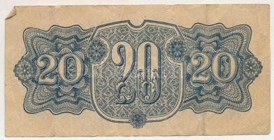 Csehszlovákia 1944. 20K "AA 788013" T:F
Czechoslovakia 1944. 20 Korun "AA 788013&quo...