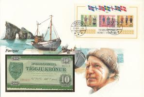 Feröer-szigetek 1949. 10K felbélyegzett borítékban, bélyegzéssel T:UNC
Faroe Islands 1949. 10 Kronu...