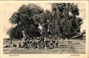 1931 Dunavecse, Strand részlet. Hangya szövetkezet kiadása (EK)