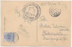 1938 Ipolyság, Sahy; Római katolikus templom belső, Polgár I. kiadása / Roman Catholic church interi...