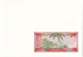 Kelet-Karibi Államok / Anguilla 1985-1988. 1$ felbélyegzett borítékban, bélyegzéssel T:UNC Eastern C...