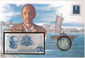 Norvégia 1983. 10K + 1993. 5 ECU fantázia érem "Fridtjof Nansen 100. évfordulós sarkkutatás&quo...
