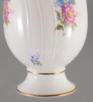 Hollóházi Hajnalka mintás váza, jelzett, hibátlan, m: 21,5 cm