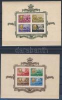 1947 Roosevelt vágott blokkpár (150.000) (a légi blokkon kis ráncok, ceruzavonás / small creases, pe...