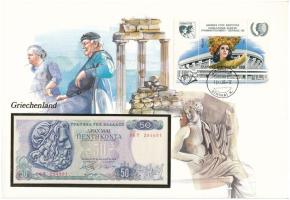 Görögország 1964. 50Dr felbélyegzett borítékban, bélyegzéssel T:UNC
Greece 1964. 50 Drachmai in env...