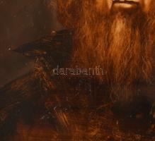 Herpai Zoltán (1951-2011): Öreg portré III. Olaj, farost, jelezve jobbra lent. Dekoratív fakeretben,...