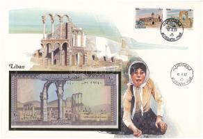 Libanon 1984. 10L felbélyegzett borítékban, bélyegzéssel T:UNC
Lebanon 1984. 10 Livres in envelope ...