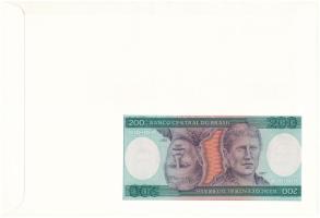 Brazília DN (1984) 200C felbélyegzett borítékban, bélyegzéssel T:UNC
Brasil ND (1984) 200 Cruzeiros...