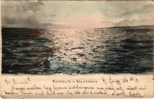 1906 Balaton, Napkelte a Balatonon. D.K.F.E. 931. (EK)