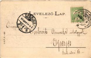 1906 Balaton, Napkelte a Balatonon. D.K.F.E. 931. (EK)
