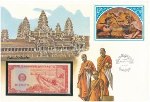 Kambodzsa 1979. 1/2R felbélyegzett borítékban, bélyegzéssel T:UNC
Cambodia 1979. 1/2 Riel in envelo...