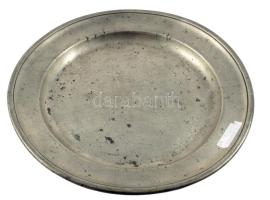 Ón tál. cca 1800, magyar vagy német, kopással, d: 22,5 cm