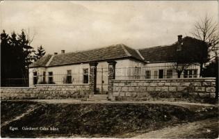 1940 Eger, Gárdonyi Géza háza (gyűrődés / crease)