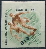 1953 Labdarúgó 6:3 vágott bélyeg (60.000)