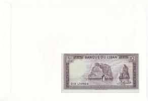 Libanon 1986. 10L felbélyegzett borítékban, bélyegzéssel T:UNC
Lebanon 1986. 10 Livres in envelope ...
