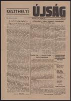 1956 A Keszthelyi Újság 55. évfolyamának 1. és 7. száma (okt. 31. és november 25.)