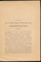 Alapszabályminta pinczeszövetkezetek részére. A földmívelésügyi m. kir. minister kiadványai 1899. 15...