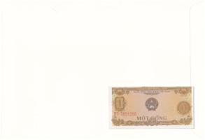 Vietnam 1976. 1D felbélyegzett borítékban, alkalmi bélyegzéssel T:UNC
Vietnam 1976. 1 Dong in envel...