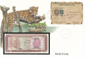 Sierra Leone 1984. 50c felbélyegzett borítékban, bélyegzéssel T:UNC
Sierra Leone 1984. 50 Cents in ...