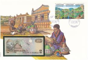 Lesotho 1989. 2M felbélyegzett borítékban, bélyegzéssel T:UNC
Lesotho 1989. 2 Maloti in envelope wi...