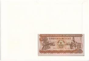 Mozambik 1983. 50M felbélyegzett borítékban, bélyegzéssel T:UNC
Mozambique 1983. 50 Meticais in env...