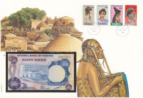 Nigéria 1973-1978(DN) 50K felbélyegzett borítékban, bélyegzéssel T:UNC
Nigeria 1973-1978(ND) 50 Kob...