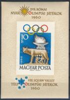 1960 Olimpia I. - Róma vágott blokk (10.000)