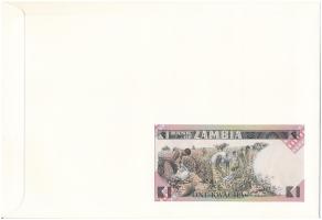 Zambia 1980-1988(DN) 1K felbélyegzett borítékban, bélyegzéssel T:UNC
Zambia 1980-1988(ND) 1 Kwacha ...