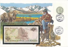 Új-Zéland 1985-1989. 1$ borítékban, alkalmi bélyeggel és bélyegzéssel T:UNC
New Zealand 1985-1989. ...