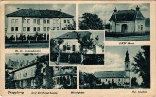 Nagydorog, M. kir. dohánybeváltó, Gróf Széchenyi kastély, Községháza, Református templom, Református...