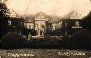 1942 Nagymágocs, Gróf Károlyi Imre kastély, park felől. photo (fa)