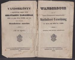 1861 Kádárlegény vándorkönyve / Wandering-book