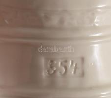 Mária a kisdeddel porcelán asztali kegyszobor, kis kopással, m: 32,5 cm